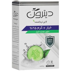 صابون کرم دار 25% و عصاره خیار